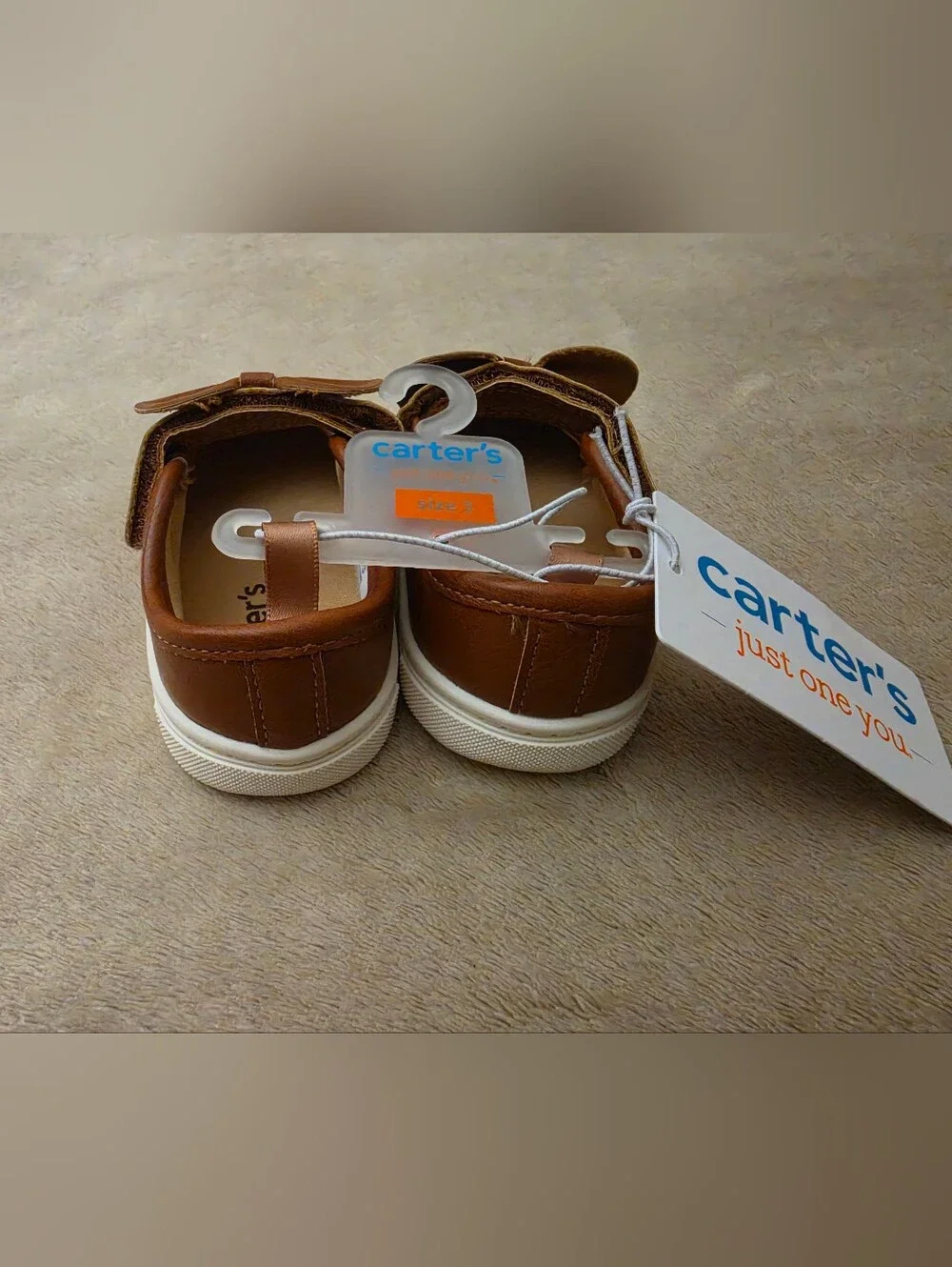 Carter's Just One You Baby Girl Brown Mary Jane w/Bow Size 3